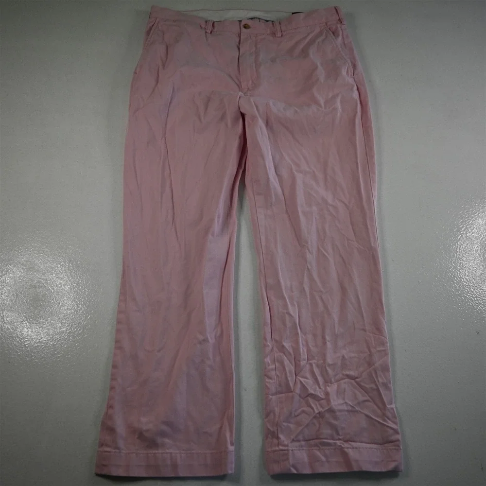 Polo‎ Ralph Lauren 36x30 Pink 100% Cotton Classic Fit Mens Pants
